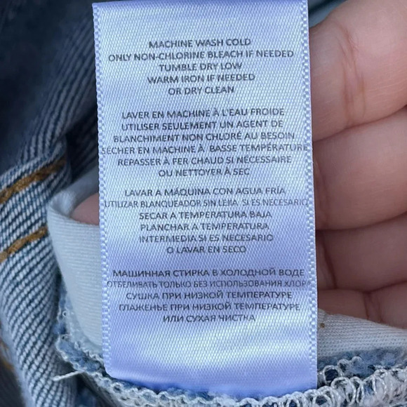 RE/DONE 90s High Rise Ankle Crop Distressed Jeans size 24 - Picture 11 of 12